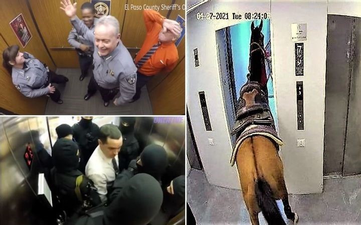 Awkward Elevator Moments Caught by Security Cameras
